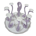 Axyaa Cup Holder Rack: Rotatable Swan-Shaped Bottle Dryer & Storage for Countertop