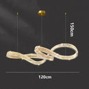 Axyaa Crystal Chandelier Dining Room Ceiling Light - Luxury Living Room Pendant Lamp