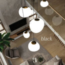 Axyaa Modern Stair Chandelier Pendant Light - LED Ceiling Lamp for Living Room