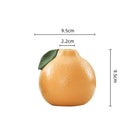 Axyaa Orange Ceramic Vase with Simulated Pomelo Fruit for Home Decoration