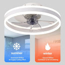 Axyaa Modern LED Ceiling Fan Light with Remote Control for Home Decor
