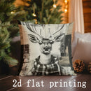 Axyaa Christmas-themed Decorative Cushion Cover for Sofa Bedroom Car Pillow