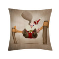 Axyaa Santa Claus Cartoon Decorative Pillowcase 45X45CM