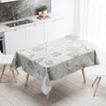 Axyaa Floral Tablecloth: Anti-Stain Waterproof Home Decoration for Kitchen, Fireplace, Countertop