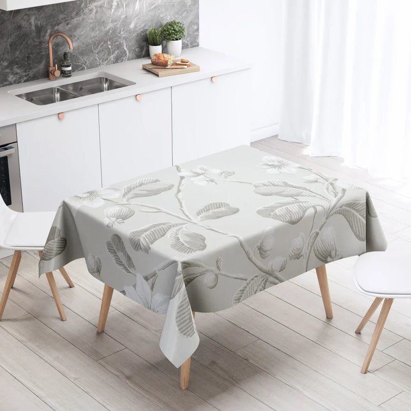 Axyaa Floral Tablecloth: Anti-Stain Waterproof Home Decoration for Kitchen, Fireplace, Countertop