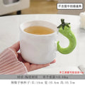 Axyaa Ceramic Fruit Plant Handle Mug - Cute Home Drinking Cup