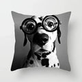 Axyaa Geometric Heart Piano Girl Throw Pillow Case Set for Home Decor