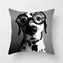 Axyaa Geometric Heart Piano Girl Throw Pillow Case Set for Home Decor