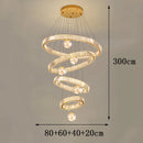 Axyaa Crystal Chandelier Pendant Light for Living Room Bedroom Ceiling Decor