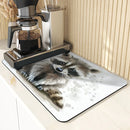 Axyaa Coffee Mat: Absorbent Draining Pad for Kitchen and Bathroom
