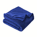 Navy Blue Fleece Plush Throw Blanket by Axyaa - Super Soft Cozy Flannel Blanket