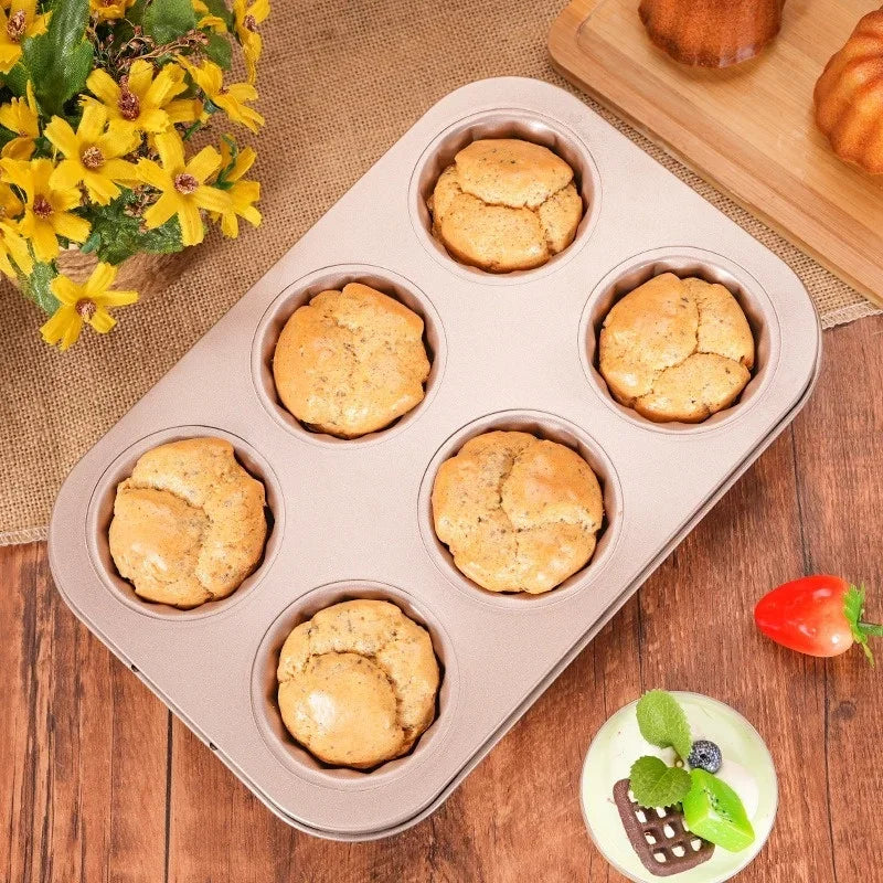 Axyaa Carbon Steel Mini Cake Pan Muffin Cupcake Baking Tool