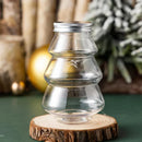 Axyaa Christmas Tree Snowman Sweet Jar: DIY Gift Candy Cookie Snack Chocolate New Year Decoration Box.