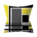 Axyaa Yellow Floral Geometric Cushion Cover 45x45cm