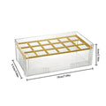 Axyaa Acrylic Makeup Brush & Lipstick Organizer Tray, 18 Slots