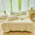 Axyaa Cotton Summer Quilt Set - Breathable Machine Washable Lightweight Bedding
