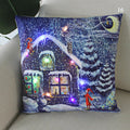 Axyaa Merry Santa Claus LED Light Pillow Cover - Home Decoration