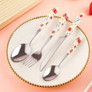 Axyaa Cartoon Girl Ceramic Handle Tableware Set
