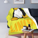 Axyaa Linux Tux Penguin Logo Fleece Throw Blanket for Programmer Geek Nerd Home Decor.