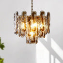 Axyaa Retro Amber Glass Pendant Light - Designer Living Room Chandelier