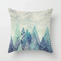 Axyaa Geometric Datura Bohemian Style Wreath Seat Pillow Cover