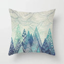 Axyaa Geometric Datura Bohemian Style Wreath Seat Pillow Cover