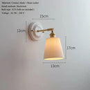 Axyaa Ceramic Sconce with Brass Arm - Handcrafted Porcelain Wall Lighting