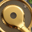 Axyaa Golden Mesh Food Tong Filter Spoon Colander BBQ Clip Kitchen Utensil