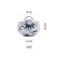 Axyaa Retro Ceramic Stew Pot with Lid, Chinese Style Creative Clay Cookware