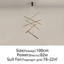 Axyaa LED Chandelier for Stair Hall Bedroom Room, Modern Indoor Lighting Fixture