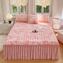 Axyaa Imitation Rabbit Velvet Fleece Bed Skirt - Winter Warm Mattress Cover