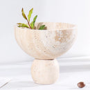 Axya Marble Fruit Plate Jewelry Tray for Home Decor and Flower Pots.