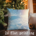 Axyaa Winter Scenes Pillow Covers for Sofa Bedroom Car Cushion