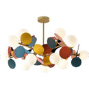Axyaa Colourful Branch Chandelier: Modern LED Ceiling Light for Bedroom and Living Room