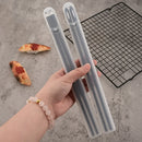 Axyaa Portable Black Alloy Chopsticks Set for Sushi and Korean Cuisine