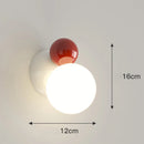 Axyaa Modern Nordic Wall Lamp Cream Style LED Lights Children's Room Decor