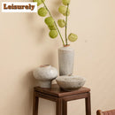 Wood-Fired Porcelain Vase by Axyaa - Boutique Room Decor Flower Pot & Tea Accessory