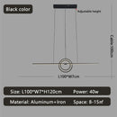 Axyaa Modern LED Dimmable Pendant Chandelier for Dining Room and Kitchen