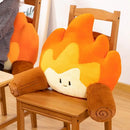 Axyaa Lumbar Support Cushion for Office, Car, Sofa - Flame Pattern, Comfortable Sitting Experience