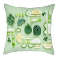 Axyaa Citrus Fruit Print Pillow Cover 45x45cm - Home Sofa Decor