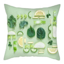Axyaa Citrus Fruit Print Pillow Cover 45x45cm - Home Sofa Decor