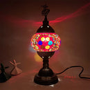 Axyaa Turkish Swirling Dance Mosaic Table Lamp Glass Bed Light Vintage Romantic Glass Mosaic Lamp