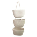 Axyaa 3-Layer Handwoven Wall Hanging Storage Basket - Multiuse Door Storage Pouch