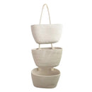 Axyaa 3-Layer Handwoven Wall Hanging Storage Basket - Multiuse Door Storage Pouch