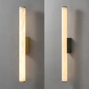 Axyaa Marble Wall Light Black Gold Copper Stone Brass Sconce for Parlor Bedroom