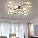 Axyaa Crystal LED Ceiling Lamp for Home Decor and Lighting