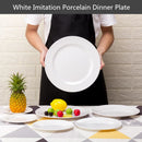 Axyaa White Melamine Dinner Plate Set - Western Steak Tray - Tableware Dish Plates