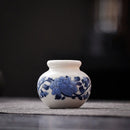 Axyaa Blue & White Porcelain Mini Vase for Home Decor & Table Ornaments