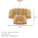 Axyaa Pipe Organ Staircase Pendant Light: Modern Chandelier LED Grand Hanging Lamp