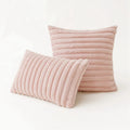 Axyaa Faux Fur Throw Pillow Covers - Soft Fluffy Couch Cushion Covers
